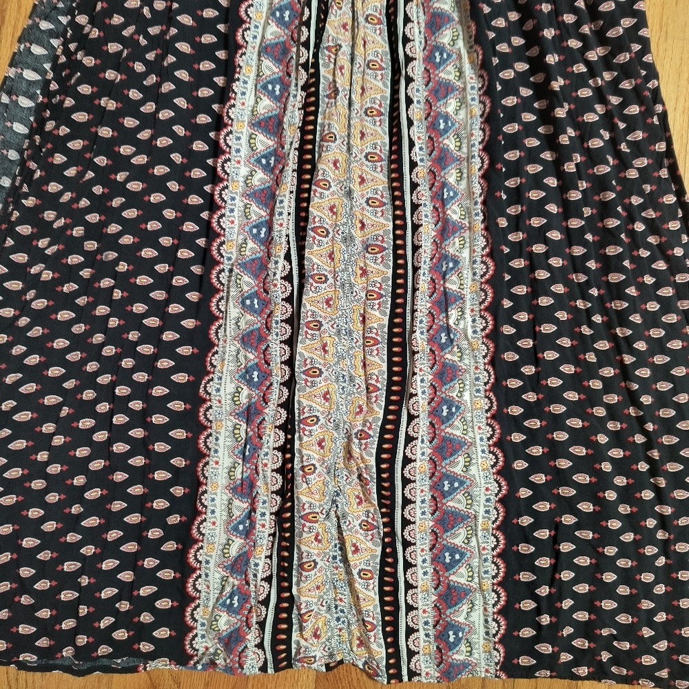 3/$10⭐ Boho Peasant Maxi Dress, Rayon, Women's Small/Medium - Picture 2 of 16